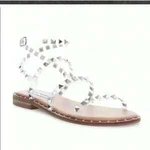 Steve Madden Silver Studded Sandals